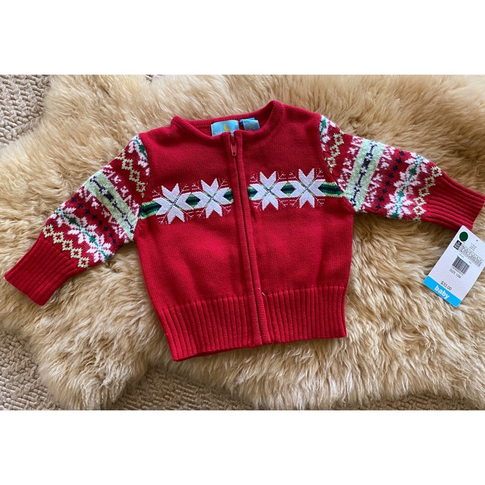 NWT Sweater w/ Snowflake Appliqué - 12m